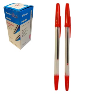 DŁUGOPIS POPULARNY LZ03- CZERWONY 50szt