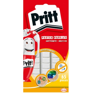 Masa mocująca PRITT ON&OFF, 65szt., 35g, biała, zawieszka, Kleje, Drobne akcesoria biurowe