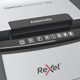 Niszczarka automatyczna REXEL OPTIMUM AUTOFEED+ 130X, P-4, 130 kart.,44l, czarna, Niszczarki, Urządzenia i maszyny biurowe
