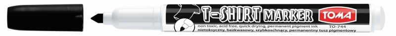 T-SHIRT MARKER TOMA CZARNY, Markery permanentne, Art. do pisania i korygowania