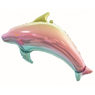 BALON FOLIOWY DELFIN TĘCZOWY 93cm., Podkategoria, Kategoria