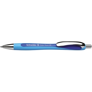 Długopis automatyczny SCHNEIDER Slider Rave, XB, niebieski, Długopisy, Artykuły do pisania i korygowania