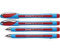 Długopis SCHNEIDER Slider Memo, XB, czerwony, Długopisy, Artykuły do pisania i korygowania