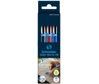 Pen set SCHNEIDER Slider Memo, XB, 3 pieces, color mix