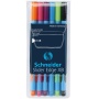Zestaw długopisów w etui SCHNEIDER Slider Edge,  XB,  6 szt.,  miks kolorów