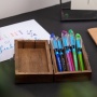 Długopis SCHNEIDER Slider Basic, F, niebieski, Długopisy, Artykuły do pisania i korygowania
