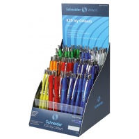 DISPLAY 100xBALLPOINT PEN ICY COLOURS GB