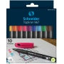 Fineliner set SCHNEIDER Topliner 967, 0,4 mm, 10 pieces, box with pendant, color mix