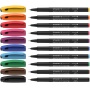 Fineliner set SCHNEIDER Topliner 967, 0,4 mm, 10 pieces, box with pendant, color mix