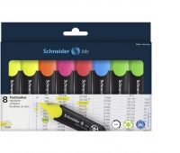 Highlighter set SCHNEIDER Job, 1-5 mm, 8 pieces, color mix