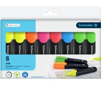 Highlighter set SCHNEIDER Job, 1-5 mm, 8 pieces, color mix
