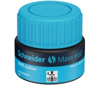 Stacja uzupełniająca SCHNEIDER Maxx 660, 30 ml, niebieski, Textmarkery, Artykuły do pisania i korygowania