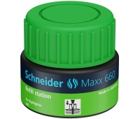 Stacja uzupełniająca SCHNEIDER Maxx 660, 30 ml, zielony, Textmarkery, Artykuły do pisania i korygowania