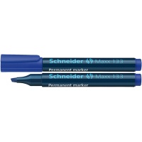 Marker permanentny Maxx 133 ścięty 1-4 mm niebieski, Markery, Artykuły do pisania i korygowania