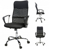 Fotel biurowy OFFICE PRODUCTS CORFU 2, czarny, Krzesła i fotele, Wyposażenie biura