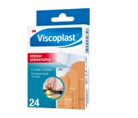 Set of VISCOPLAST patches, 24 pieces, assorted colors, Plasters, First Aid Kits, Cleaning & Janitorial Supplies and Dispensers