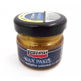 PENTART PASTA WOSKOWA 20ml METAL. ŻÓŁTA, Podkategoria, Kategoria
