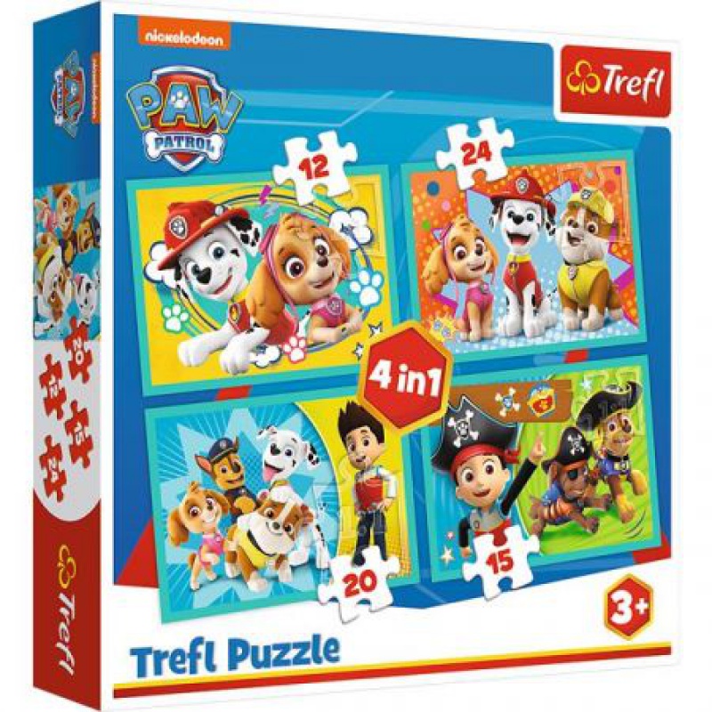 Puzzle4w1 (12,15,20,24) - Wesoła ekipa Psiego Patr, Podkategoria, Kategoria