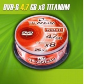 DVD-R TITANUM 4,7GB X8 CAKE BOX 25SZT., Podkategoria, Kategoria
