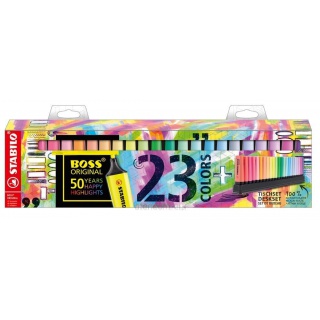 ZAKREŚLACZ STABILO BOSS ORIGINAL 23KOL., Zakreślacze, Art. do pisania i korygowania