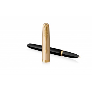  PARKER 51 DELUXE CZARNE GT WIECZNE PIÓRO, Pióra wieczne, Art. do pisania i korygowania