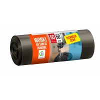 Worki na śmieci PIERWSZA CENA, domowe, 60 l, 50 szt., czarne, Worki, Artykuły higieniczne i dozowniki, EKO-CERT