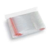 String bags, STELLA, 80x120 mm, 100 pcs, transparent