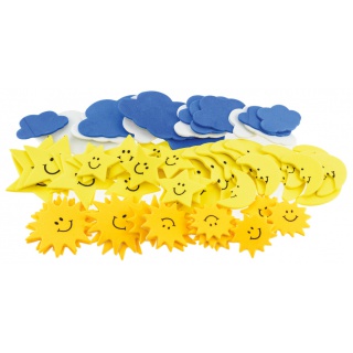 NAKLEJI Z PIANKI PVC04 POGODA 56szt., Podkategoria, Kategoria