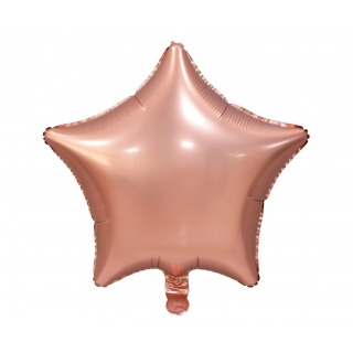 BALON FOLIOWY "GWIAZDA" MATOWA RÓŻOWO-ZŁOTA 19", Podkategoria, Kategoria