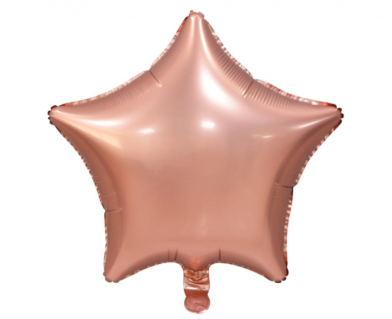 BALON FOLIOWY "GWIAZDA" MATOWA RÓŻOWO-ZŁOTA 19" BALON FOLIOWY "GWIAZDA" MATOWA RÓŻOWO-ZŁOTA 19", Podkategoria, Kategoria