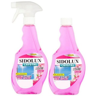 SIDOLUX PŁYN CRYSTAL DO SZYB FLOWER 500ml+ZAPAS, Podkategoria, Kategoria