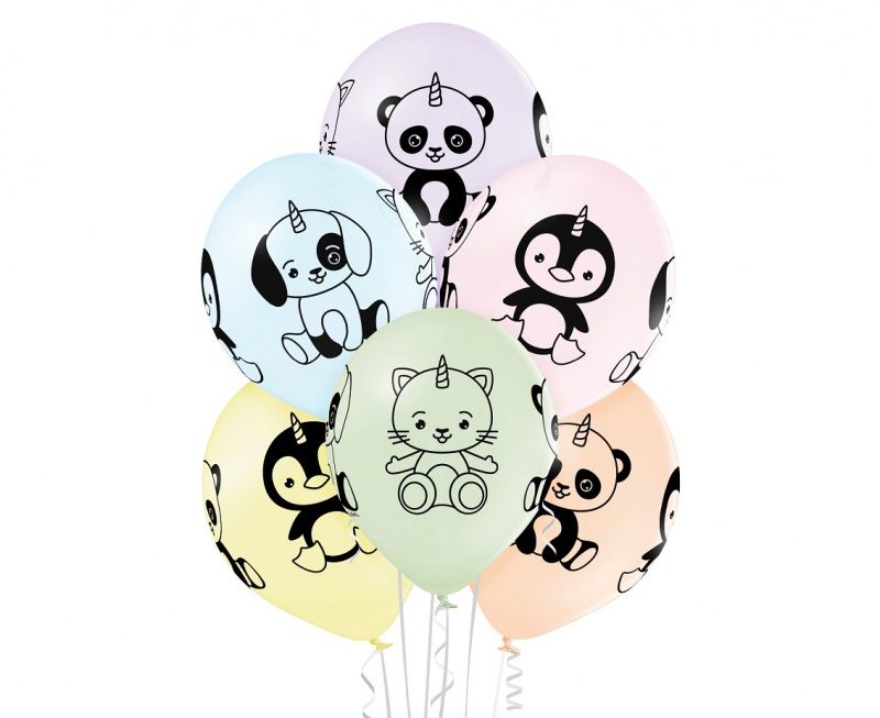 BALONY D11 UNICORN ANIMALS 6szt., Podkategoria, Kategoria