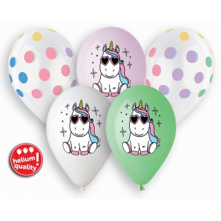 BALONY PREMIUM HEL WESOŁY JEDNOROŻEC 13" /5/, Podkategoria, Kategoria