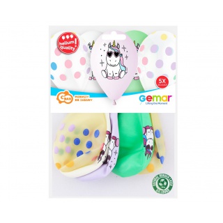 BALONY PREMIUM HEL WESOŁY JEDNOROŻEC 13" /5/, Podkategoria, Kategoria