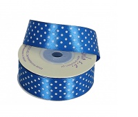 WSTĄŻKA NIEBIESKA W KROPKI 2,5CM 20M, Podkategoria, Kategoria