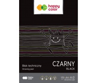 BLOK TECHNICZNY A4 170GR.10K.CZARNY HAPPY COLOR, Podkategoria, Kategoria