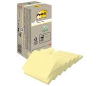 Karteczki samoprzylepne POST-IT&reg; Recycled Z-Notes  (R330-1T), 76x76mm, 16x100 kart., ż&oacute;łty, Bloczki samoprzylepne, Papier i etykiety, EKO-CERT
