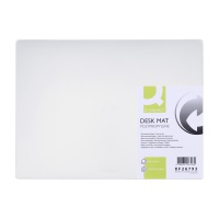 Desk pad Q-CONNECT, PP, 500x630mm, transparent