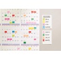 Indexing pads Post-it® (680-P5), promotional set, 25,4x43,2mm, 3x50 + 2x50 FREE, color mix