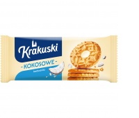 Ciastka KRAKUSKI, kokosowe, 168g, Ciastka, Artykuły spożywcze