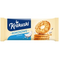 Ciastka KRAKUSKI, kokosowe, 168g, Ciastka, Artykuły spożywcze