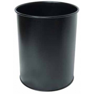 Kosz na śmieci, 15l, czarny, Kosze metal, Wyposażenie biura