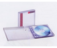 Pojemnik na 10 CD, z kieszeniami na CD, Pojemniki na CD, Archiwizacja dokumentów