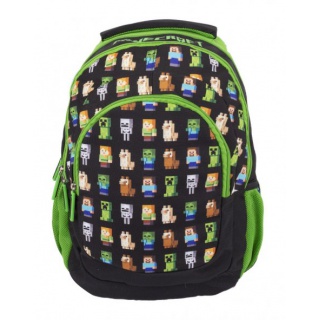 PLECAK SZKOLNY AB330 MINECRAFT MULTI CHARACTERS, Plecaki, Tekstylia