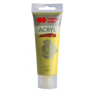 FARBA AKRYLOWA 75ML HAPPY KOLOR ZIELONE ZŁOTO MET., Podkategoria, Kategoria