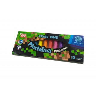 PLASTELINA PIXEL ONE 12KOL., Plastelina, Plastyka