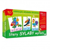 LITERY SYLABY WYRAZY - ZESTAW EDUKACYJNY, Edukacyjne, Gry