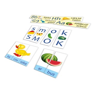 LITERY SYLABY WYRAZY - ZESTAW EDUKACYJNY, Edukacyjne, Gry