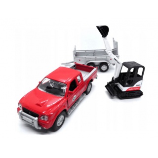 AUTO Z PRZYCZEPĄ Z KOPARKĄ 13+9CM 0794, Podkategoria, Kategoria