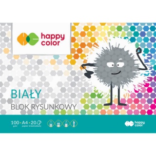 BLOK RYSUNKOWY A4 100g 20k BIAŁY HAP.COL., Podkategoria, Kategoria